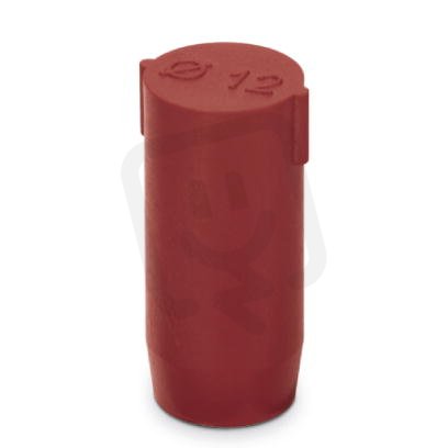 SEALING PLUG 12X22 RD Ucpávková zátka, materiál: PA, barva: červená 1400260