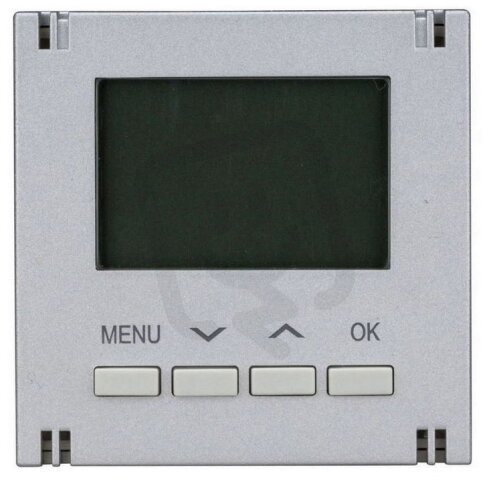 Kryt termostatu pro topení, digitální, stříbrný SCHRACK EV123010--