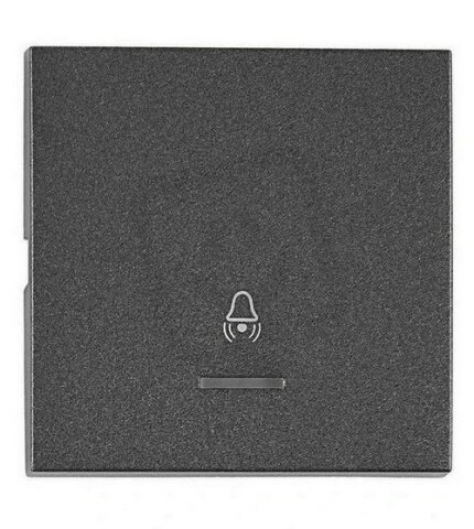 Kryt spínačů a ovladačů s průhledem, symbol zvonek, antracit SCHRACK EV112210--