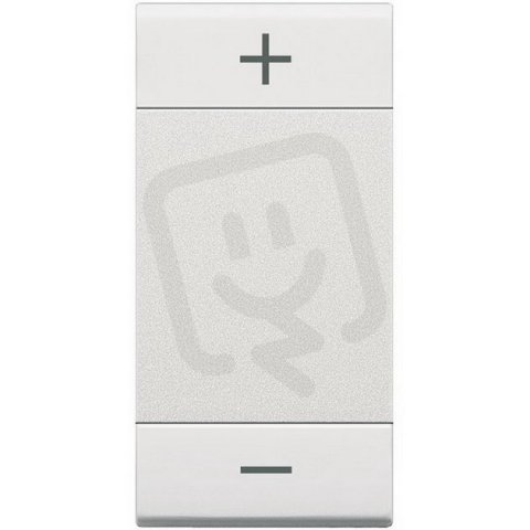 BTICINO LIVINGLIGHT MYHOME KRYTKA STMÍVAČE BÍLÁ 1MODULOVÁ N4911ADN