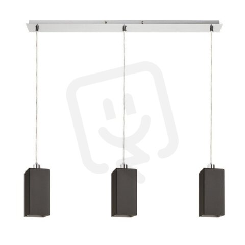 LIZ III 80 závěsná černá sklo/matný nikl 230V E27 3x11W RENDL R14029