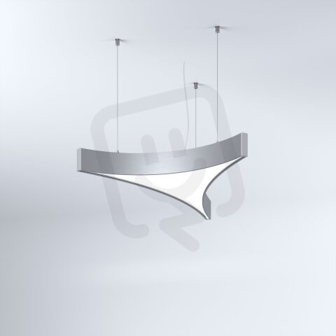 LED Svítidlo MI-SAIL-S, 21W, 3000K, bez trafa, 24VDC, IP20, stříbrná, 3000K