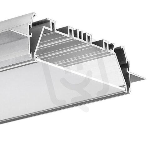 Systém LED hliníkových profil ů do sádrokartonu MOD-TEK-100 1m, stříbrná
