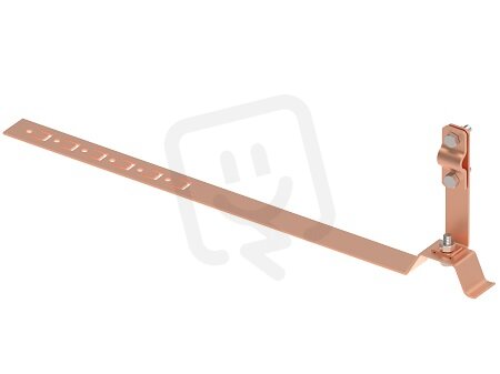 Držák vedení s příchytkou L415 pod střešní krytinu na drát d8/10mm, Cu 405814