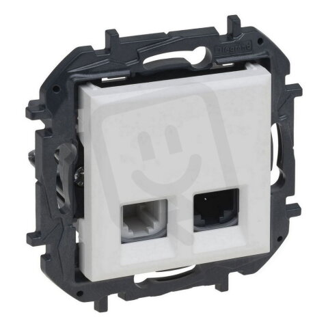 NILS-RJ11+RJ45 C6 UTP BÍLÁ LEGRAND 863156B