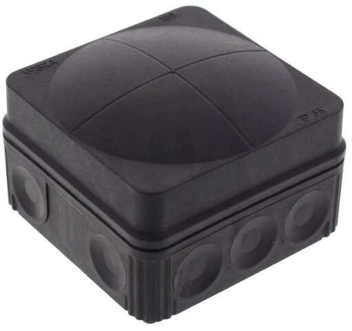 Krabice rozvodná COMBI 108/5 PP BK RAL9005 IP66 5-pól.svorkovnice WISKA 10061998