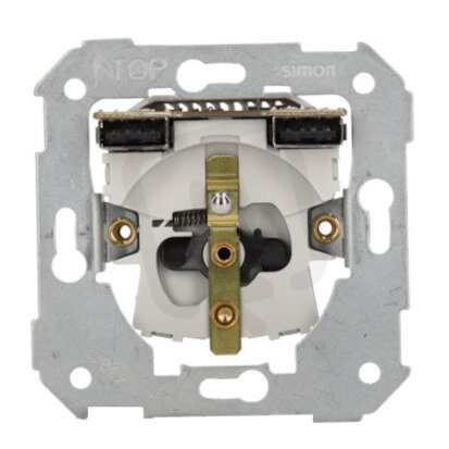 Zásuvka silová 1 násobná s USB nabíječko