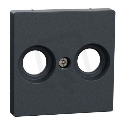 Centrální deska, Merten System M, anténa, 2 otvory, antracit, matný plast