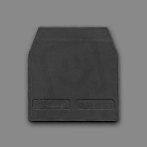 Koncová přepážka pro svorku HMM.2/2+2 a HTE.2/2+2 (PE) šedá MOREK HM521GR