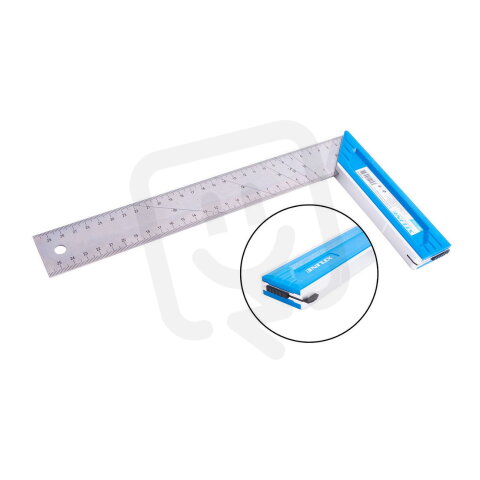 Úhelník kovový s výsuvným dorazem 400 mm XTLINE XT130140