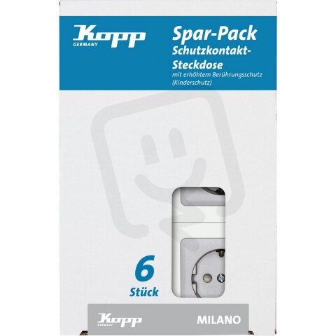 912120010 Profi-Pack: 6 Earthed socket o