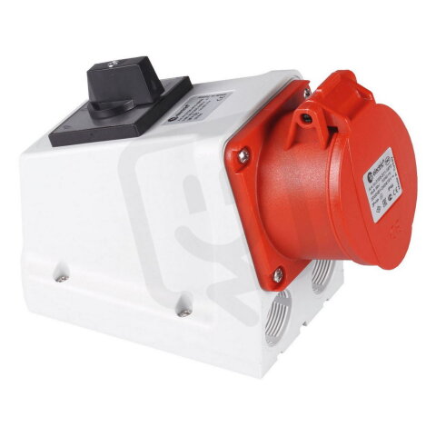 Kombinovaná zásuvka s vypínačem 5x32A/IP44 TP ELECTRIC 532-6-SZN