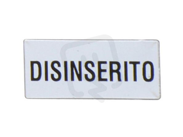 Lovato LPXAI235 Štítek ''DISINSERITO''