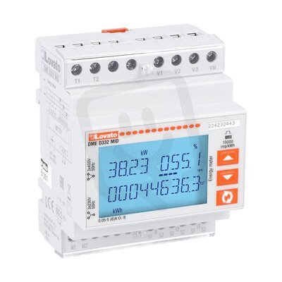 Lovato DMED332MID 4 fázový elektroměr 5A MBUS,