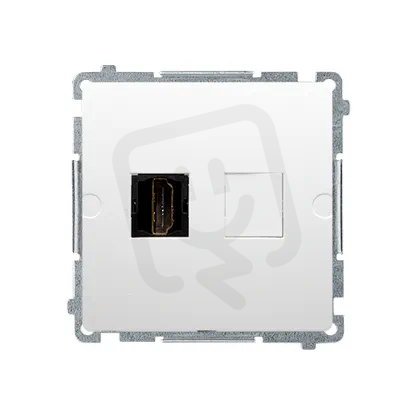 Zásuvka HDMI, (strojek s krytem) bílá KONTAKT SIMON BMGHDMI.01/11