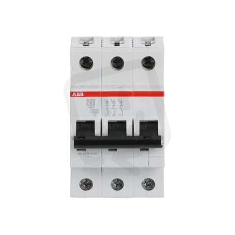 S203-C50 3 fázový jistič 50 A char. C 6kA ABB 2CDS253001R0504