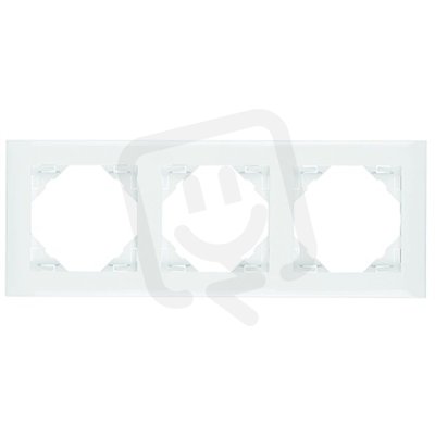 3-rámeček, BASE (plast) 90930 TBR bílá ELKO EP 5603011063221