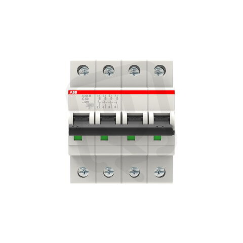 S204M-C50 4 fázový jistič 50 A char. C 10kA ABB 2CDS274001R0504
