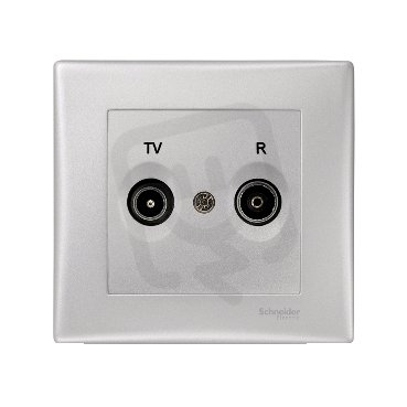 Sedna Zásuvka TV-R koncová, Aluminium SCHNEIDER SDN3301760