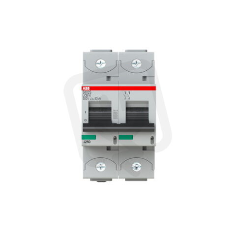 S802S-UCB16 jistič char. B 2p 16A 250V DC Icu 50kA ABB 2CCS862001R1165