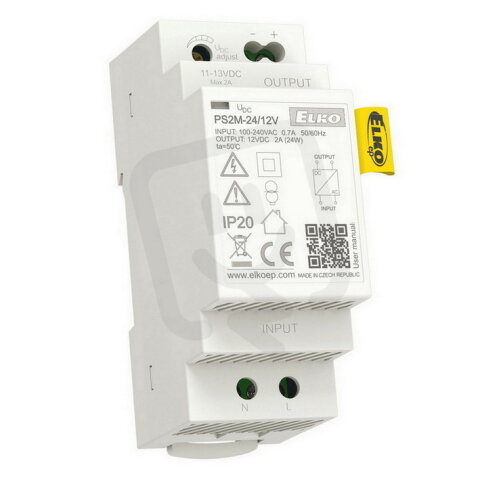 Spínaný stabilizovaný napájecí zdroj PS2M-24/12V ELKO EP 8595188180498