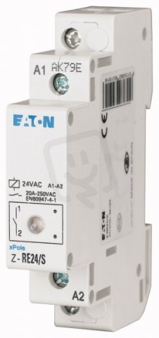 Eaton 265197 Instalační relé 230V AC, 1 zap. 1 vyp. kont. Z-RE230/SO