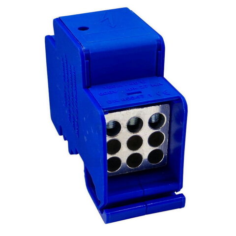 Distribuční blok DTB 120/9x16 modrý ELEKTRO BEČOV UB12016.12