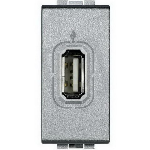 BTICINO LIVINGLIGHT USB ZÁSUVKA 1MODULOVÁ TECH NT4285