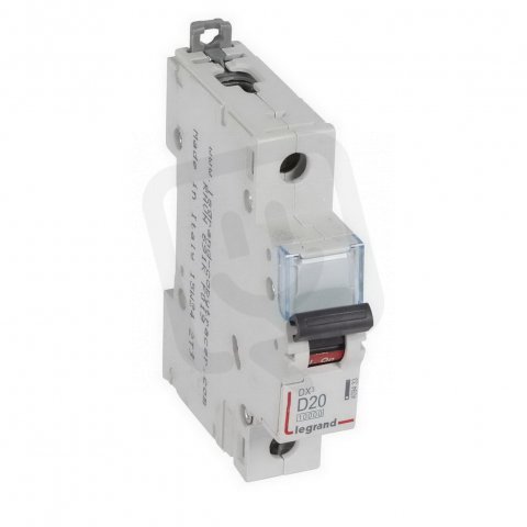 DX3 JISTIČ, 1 PÓLOVÝ, CHAR. D,20A 10000A/16KA LEGRAND 409433