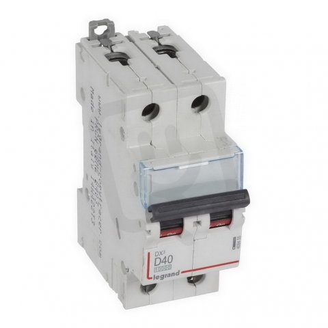 DX3 JISTIČ, 2 PÓLOVÝ, CHAR. D,40A 10000A/16KA LEGRAND 409455