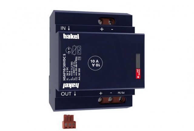 Dvoubranový svodič přepětí HSAF10/30VDC S SPD typ 3 s VF filtrem DC HAKEL 30350