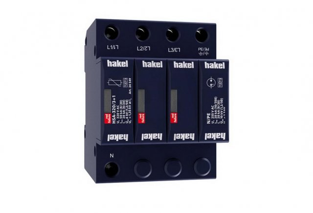 Svodič rázového přepětí HSA-320/3+1 SPD typ 2+3 HAKEL 24549