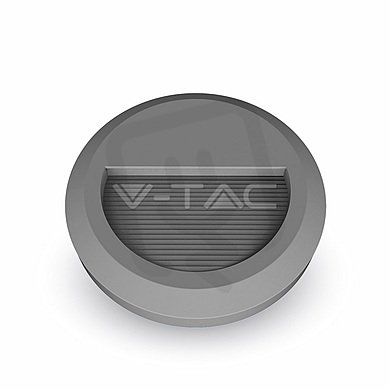 2W LED Step Light Grey Body Round Natural White, VT-1142 V-TAC SKU1318