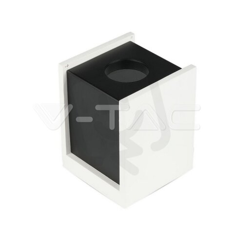 GU10 Fitting Gypsum Surface With Gun Black Bottom Square, VT-860 V-TAC SKU3140