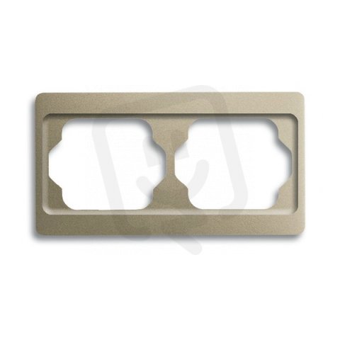 ALPHA EXCLUSIVE Dvojrámeček vodorovný palladium 1722 KA-260 ABB 2CKA001754A4116