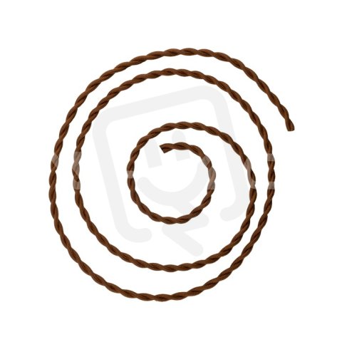 Twisted Rope 2x0.75 mm Brown,