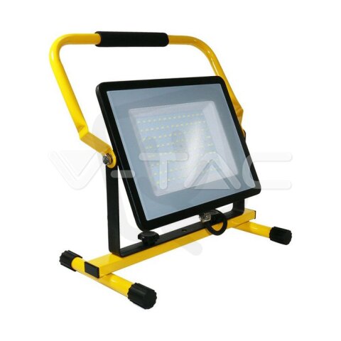 LED reflektor V-TAC 100W Black Body 4000K Hand Stand 3m Wire EU Plug