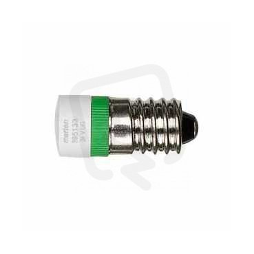 Schneider MTN395133 LED lampa E10, AC/DC 24V, zelená