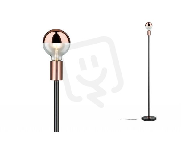 Stojací lampa Neordic Nordin černá/měď/mramor 796.14 PAULMANN 79614