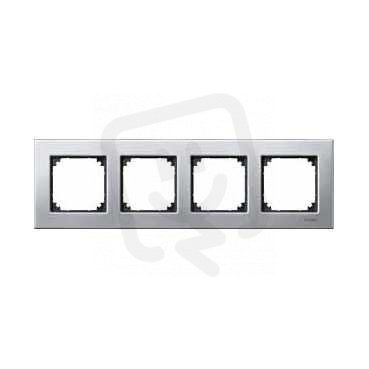 Merten Rámeček čtyřnásobný M-Elegance, Platinum Silver SCHNEIDER MTN403460