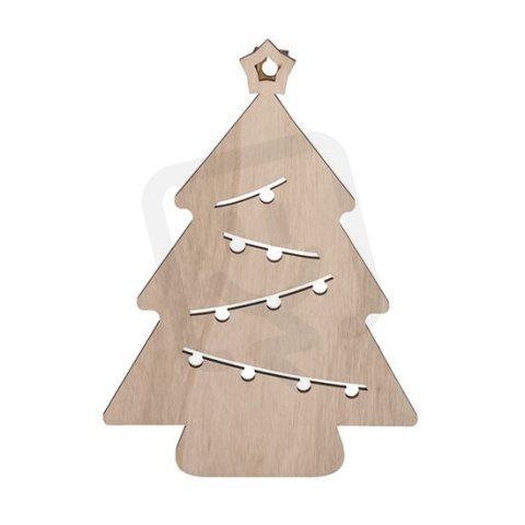 LED nástěnná dekorace vánoční stromek, 24x LED, 2x AA SOLIGHT 1V260