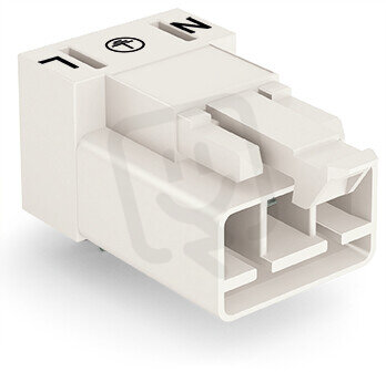 Konektor na desky plošných spojů, úhlové, 3pól., bílá WAGO 890-833/011-000