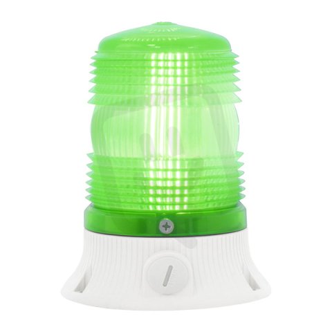 Maják LED MINIFLASH LED FLR S 12/24V, ACDC, IP54, zelená, světle šedá 66504