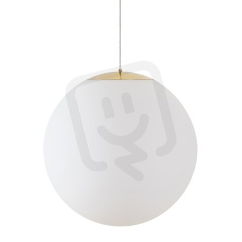 Závěsné LED svítidlo se skleněným stínidlem OSMONT ADRIA S5 HP 65W IP40 3K mosaz