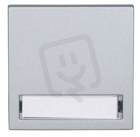 Kryt přístrojů s podsvětleným popisovým polem, stříbrný SCHRACK EV122011--