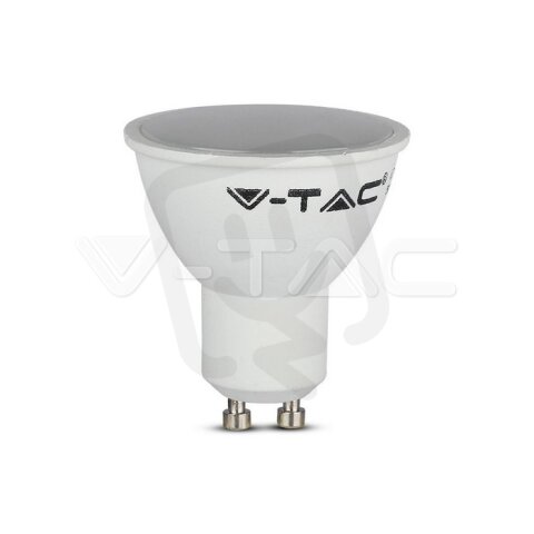 LED Spotlight 4.5W GU10 SMD White Plastic Milky Cover 6400K, VT-1975 SKU211687