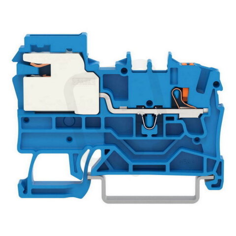 1vodičová rozpojovací svorka N, 2,5 mm2, Push-in CAGE CLAMP, Modrá