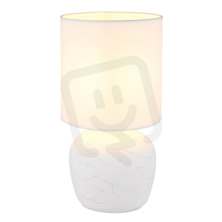 Stolní lampa MARBLE bílá 1x40W E14  GLOBO 21739W
