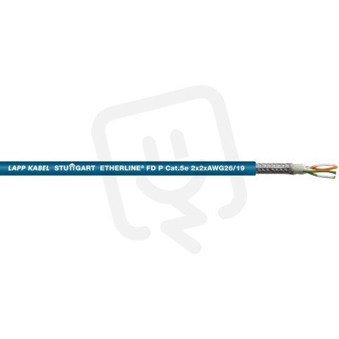Ethernetový kabel ETHERLINE FD P Cat.5e 2x2x26/19AWG LAPP 2170289