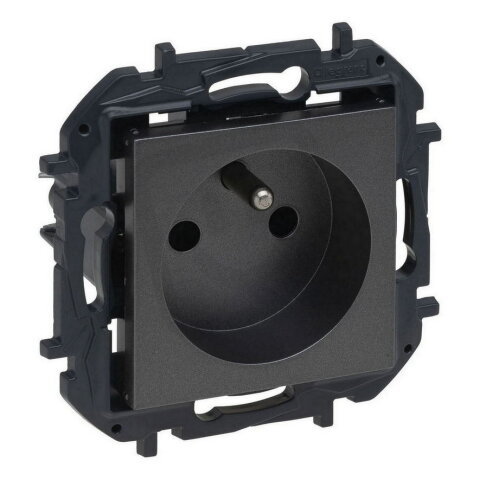 NILOE S.ZÁSUVKA 2P+T OCEL LEGRAND 863431B